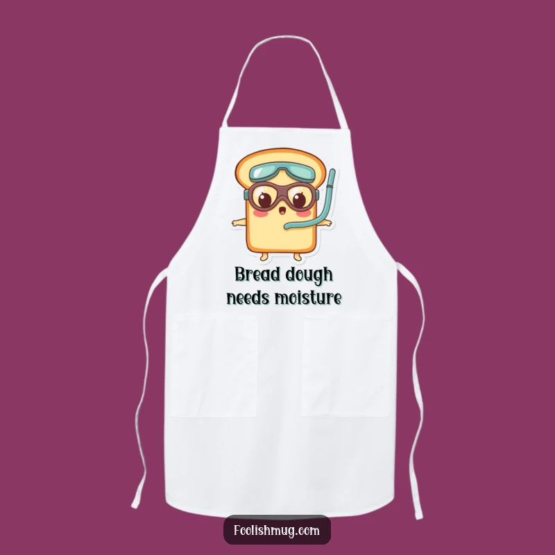 Funny Surprised Bread Goggles Apron: Cook Up Laughs in the Kitchen