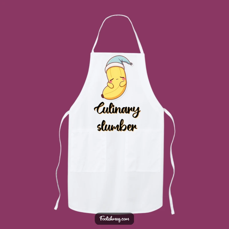 Funny Sleepy Banana Nightcap Apron - Kitchen Slumber Companion!