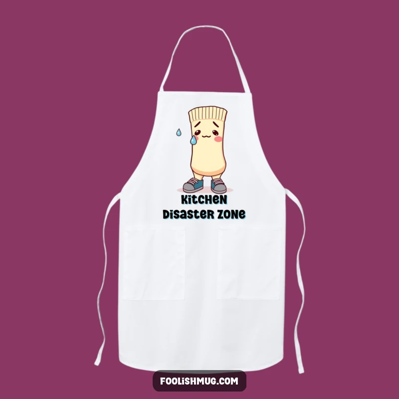 Funny Nervous Sock Apron: Mismatched Shoes Cause Stress, Perfect Funny Gift!