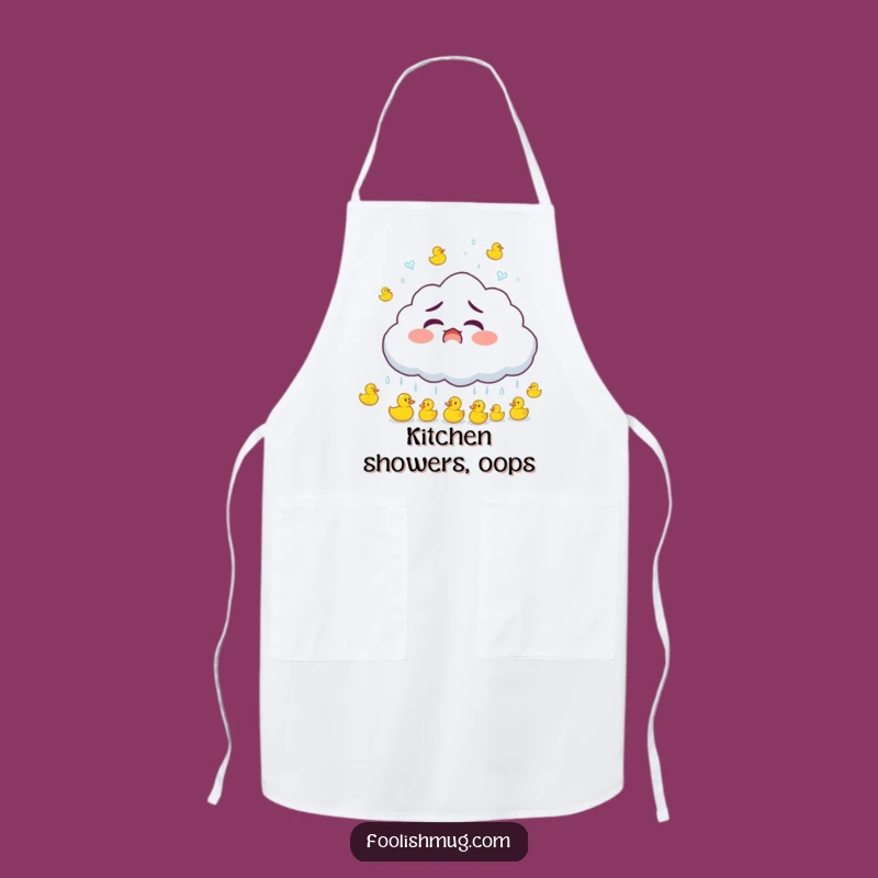Funny Duck Rain Apron: Whimsical Kitchen Accessory, a Hilarious Funny Gift