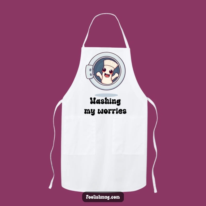 Funny Escape Sock Washing Machine Apron - Tackle Laundry with Humorous Flair