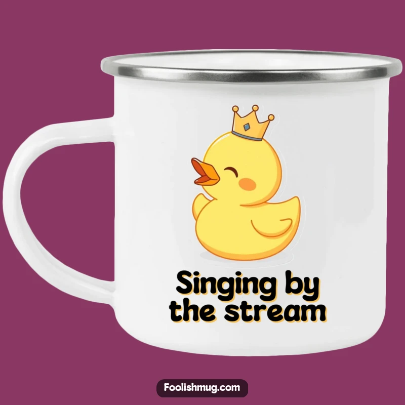 Funny Singing Duck Camping Mug, Royal Drinkware for Outdoor Performances