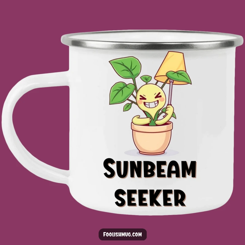 Funny Maniacal Plant Camping Mug: Embrace the Strange on Your Adventures!