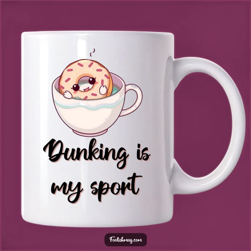 Funny Donut Coffee Mug: Hilarious Breakfast Gift for Sweet Treat Lovers!