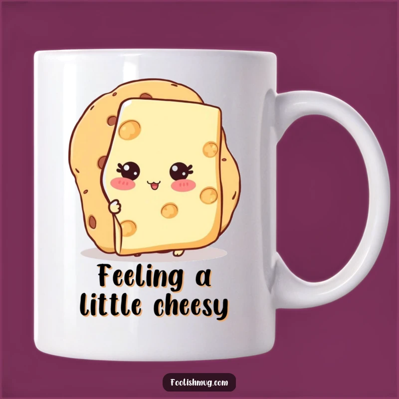 Funny Shy Cheese Cracker Mug: A Cheesy Introvert's Delight, Perfect Funny Gift!