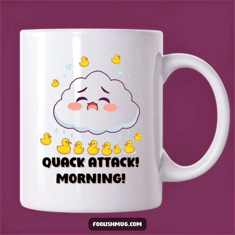 Funny Cloud Ducks Mug: Whimsical & Hilarious Weather Gag Gift for a Sunny Disposition