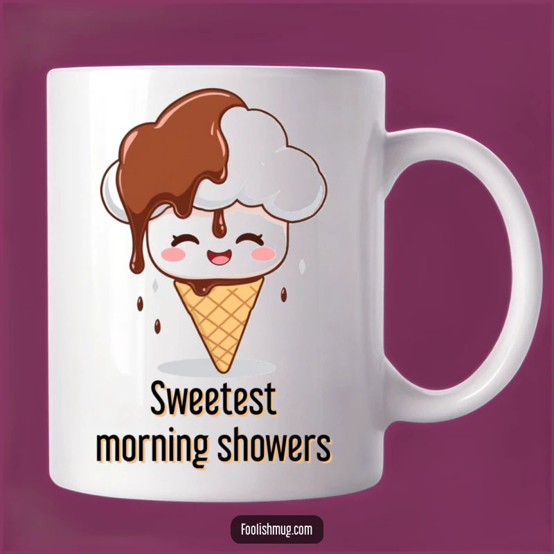 Funny Syrup Cloud Mug: Hilarious Dessert Disaster Gift for Sweet Tooths!