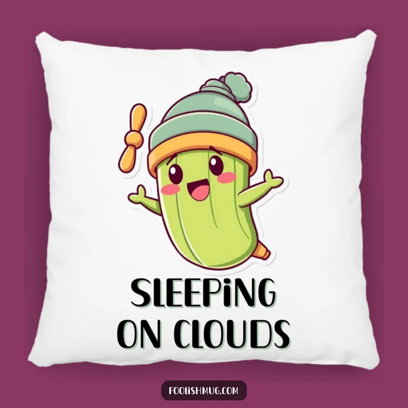 Funny Pickle Propeller Beanie Pillow: Cozy Comfort with a Kick!