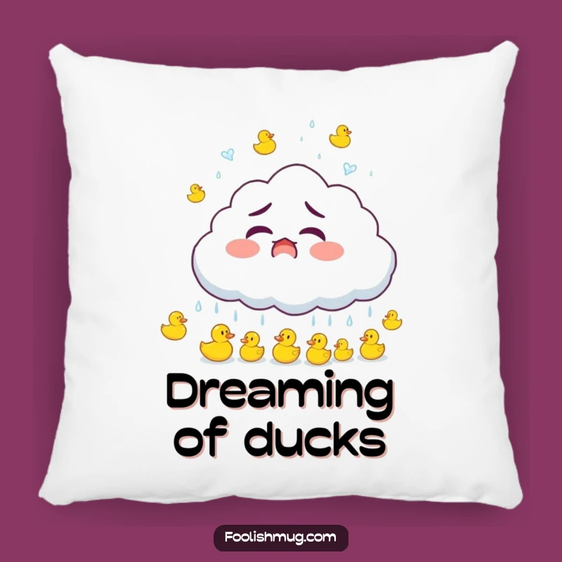 Funny Rubber Duck Cloud Pillow: Cozy and Cute Home Decor, a Perfect Funny Gift