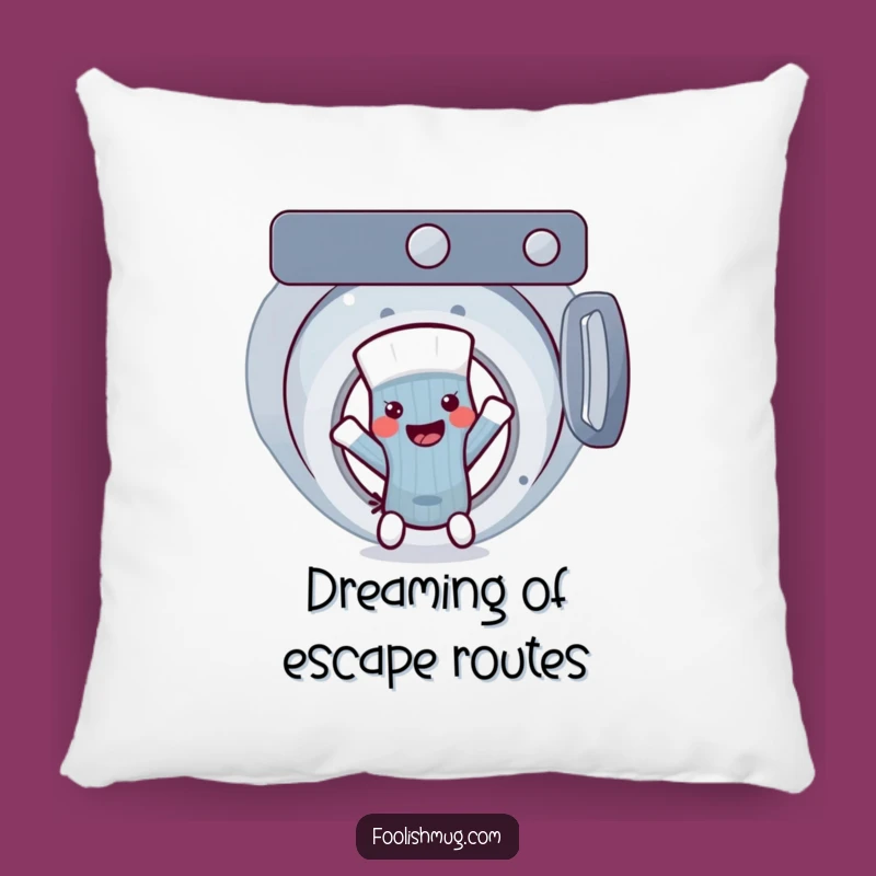 Funny Sock Laundry Jailbreak Pillow: Comfy and Hilarious Home Decor, a Unique Funny Gift