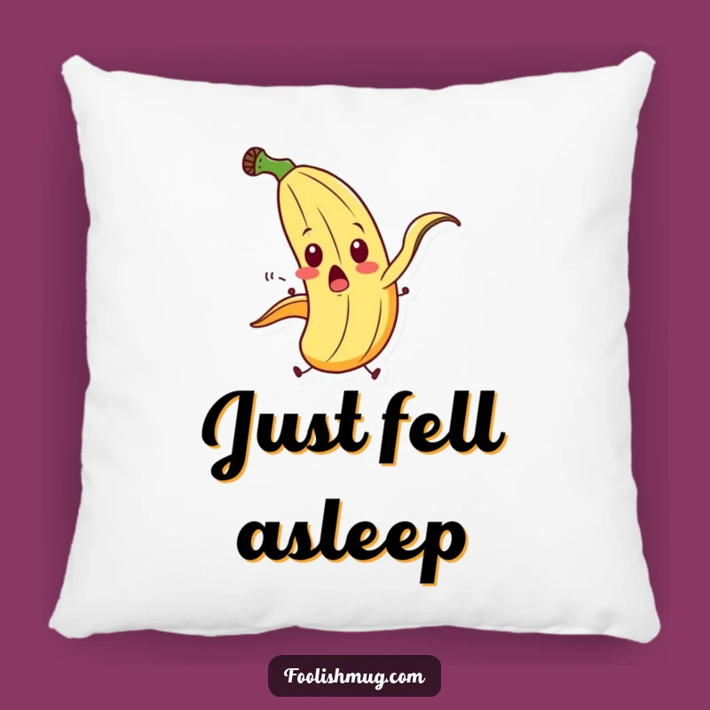 Funny Banana Slip Pillow: Soft Cartoon Character Comfort & Exaggerated Humor Accent!