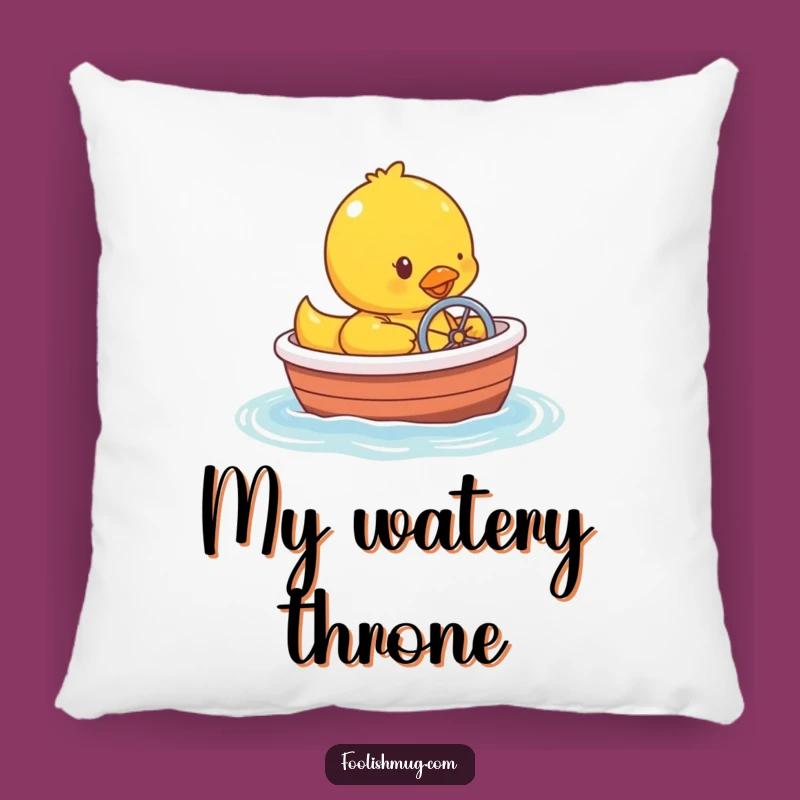 Funny Rubber Ducky Bathtub Boat Pillow - Comfy & Hilarious Decor!