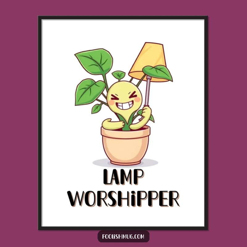 Funny Maniacal Plant Digital Print: Instant Quirky Decor for Your Walls!