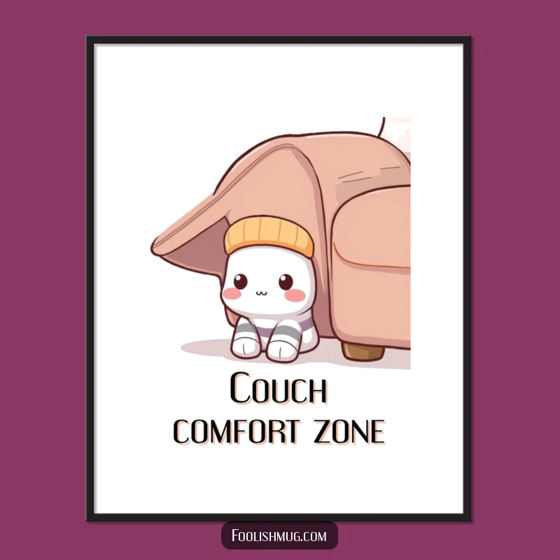 Funny Shy Sock Digital Art - Hilarious Hideaway Print Gift