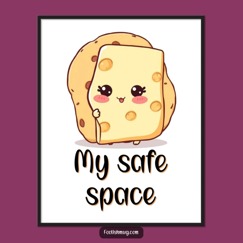 Funny Shy Cheese Cracker Art: A Cheesy Introvert's Delight, Perfect Funny Gift!