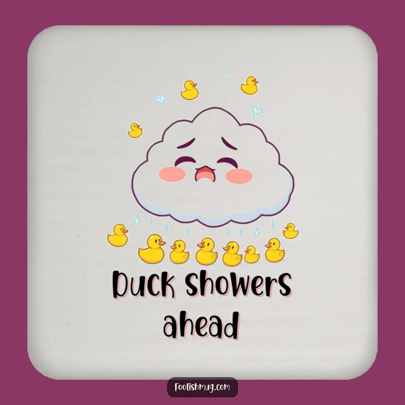 Funny Duck Shower Coaster: Protect Surfaces with Whimsy, a Delightful Funny Gift