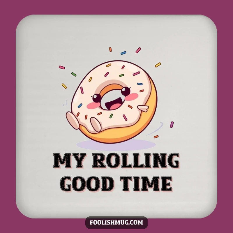 Funny Clumsy Donut Coaster: Protect Surfaces Joyfully!
