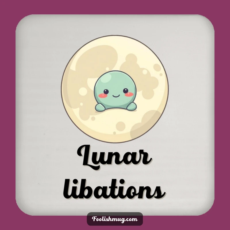 Funny Shy Planet Coaster: Protect Surfaces with Cosmic Charm, Perfect Gift