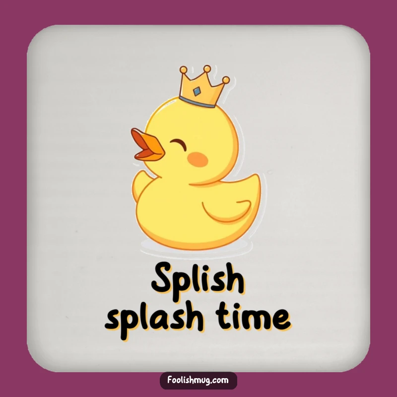 Funny Singing Duck Coaster Set, Protect Surfaces with Royal Humor