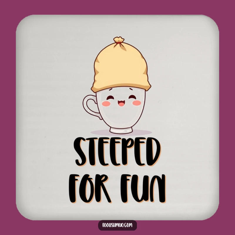 Funny Teacup Hat Coaster: Whimsical Tea Time for Drinks & Funny Gifts!