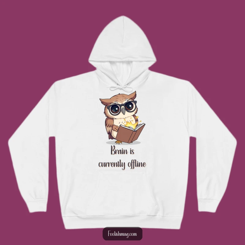 Funny Owl Hoodie: Cozy & Hilarious Exploding Book Design for Ultimate Funny Gifts!