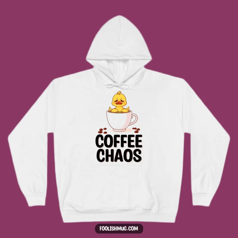 Funny Rubber Ducky Coffee Teacup Hoodie: Cozy Up with Morning Mayhem