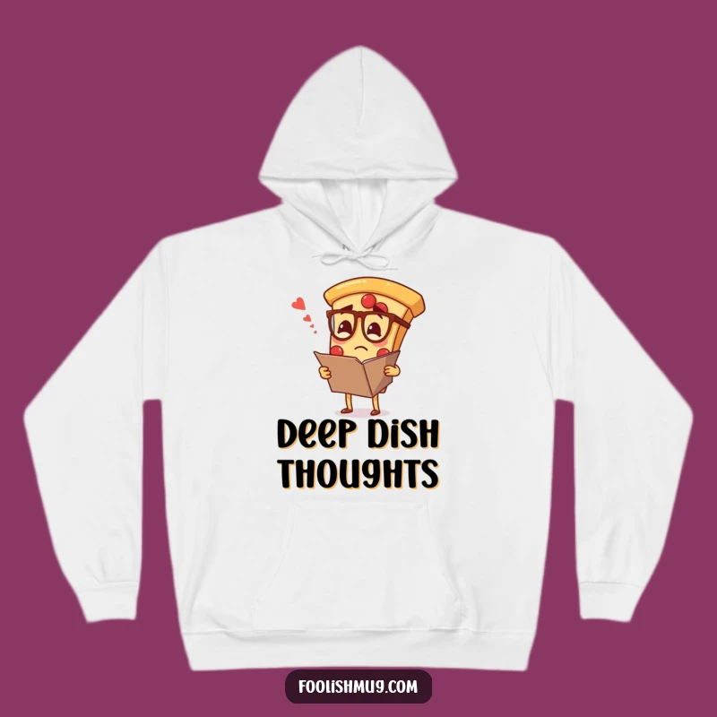 Cozy Funny Confused Pizza Specs Hoodie - Warmth and Humor for Your Favorite Slice