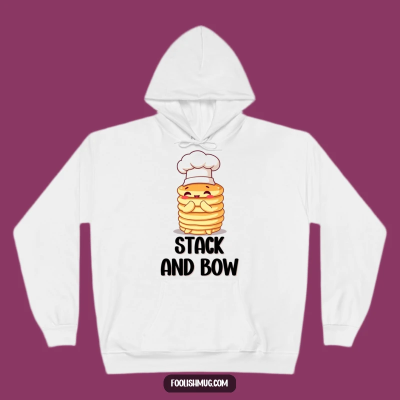 Funny Pancake Bow Hoodie: Cozy Breakfast Vibes
