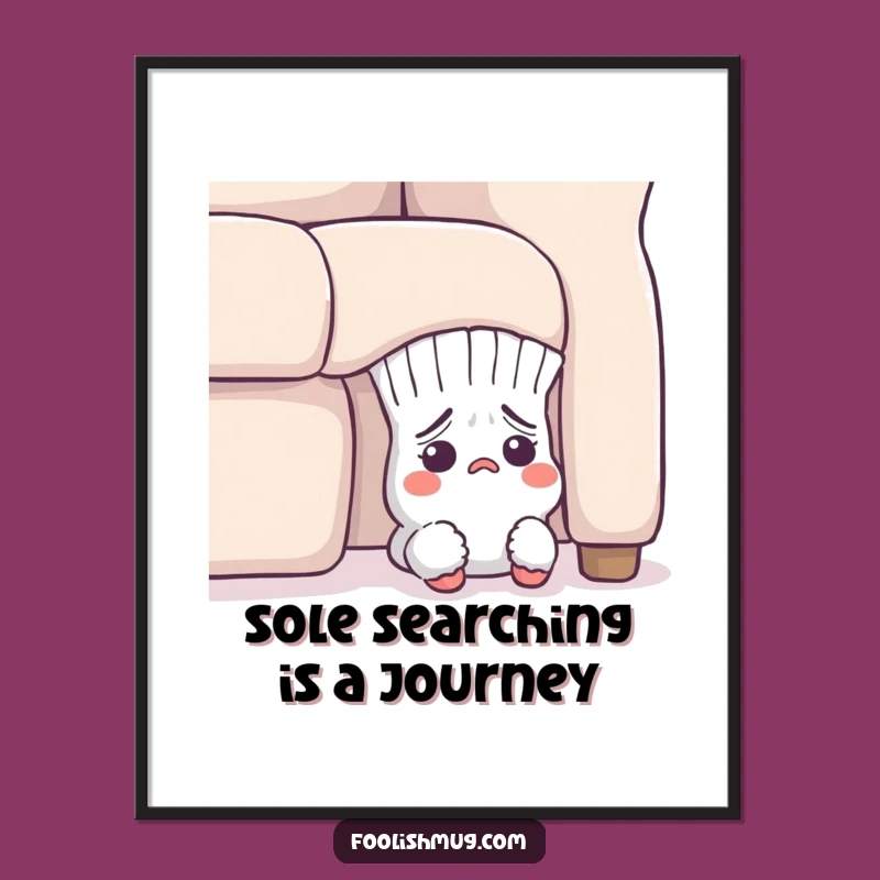 Free Printable Lost Sock Wall Art - Quirky Downloadable Decor for a Humorous Home