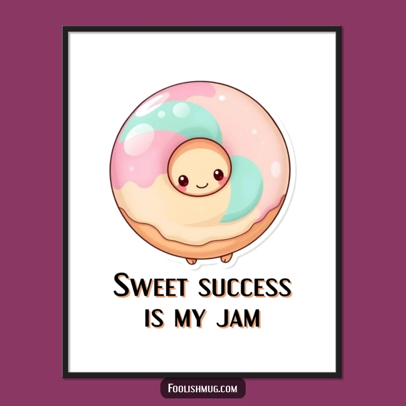 Sweet Free Printable Donut Wall Art - Shy Lolly Cute Decor Downloadable Art