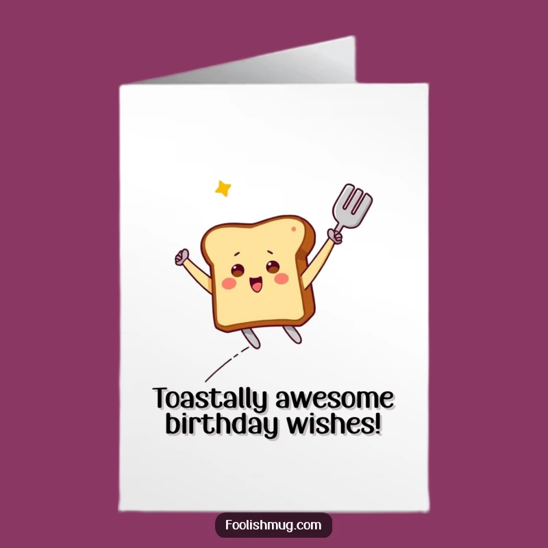 Free Printable Birthday Card: Funny Toast Soaring High, Perfect Downloadable Gift!