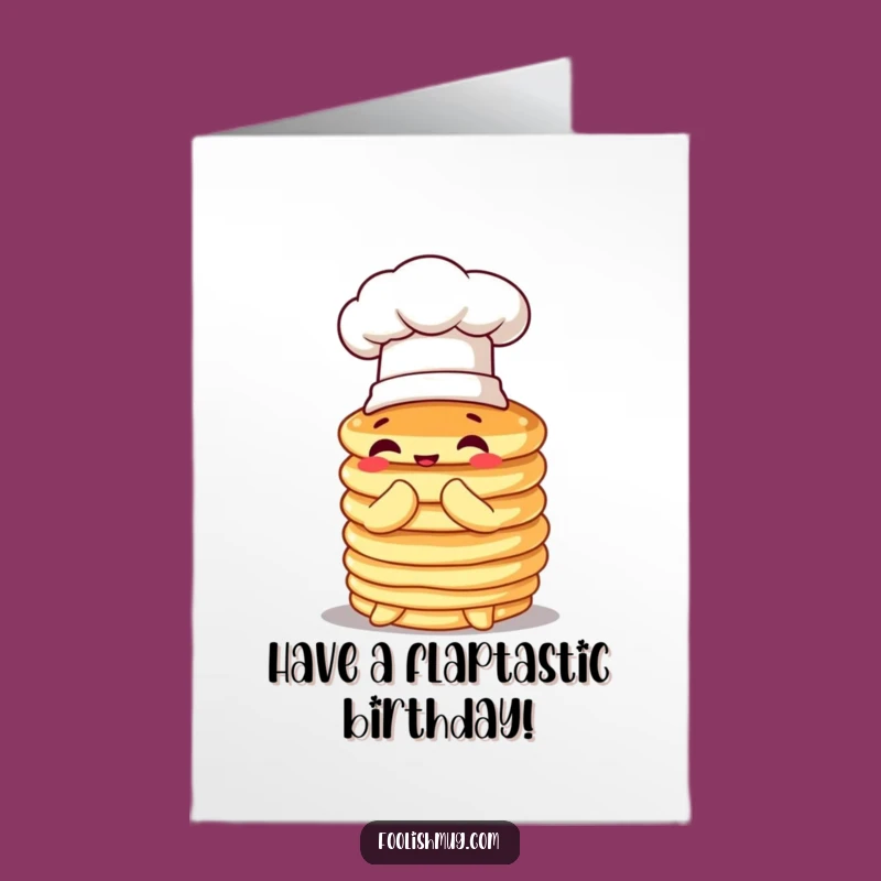 Free Printable Birthday Card: Wobbly Pancake Bows, Funny Downloadable Gift