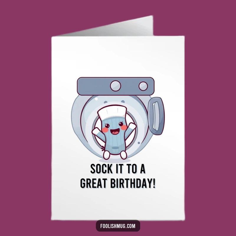 Funny Sock Escape Birthday Card: Free Printable DIY Downloadable Gift for Laundry Lovers