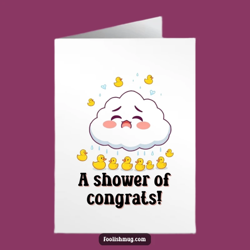 Ducky Congratulations Card: Free Printable Funny Downloadable Gift for a Splashy Win