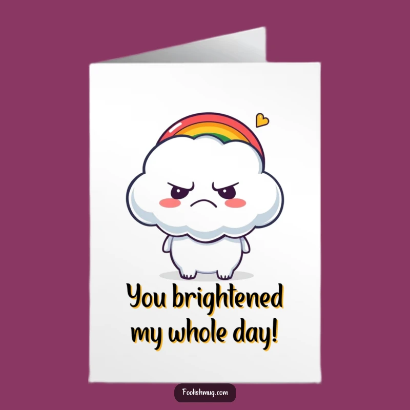 Free Printable Congrats Card: Cloud's Rainbow Tickles - Downloadable Joyful Moment!