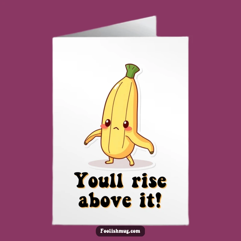 Free Printable Congrats Card: Determined Banana Peel's Triumph!