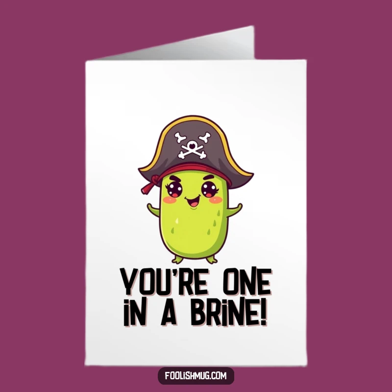 Free Printable Congrats Card: Pirate Pickle Victory, Funny Surprise!