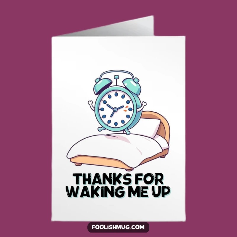 Free Printable Thank You Card: Clock Springs Gratitude, Funny Downloadable Gift