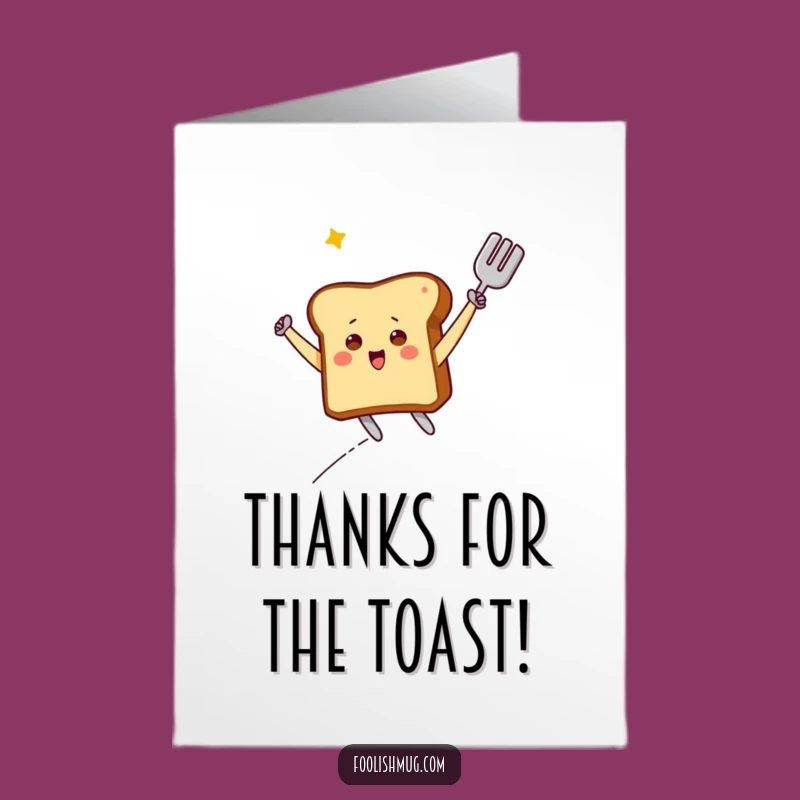 Free Printable Thank You Card: Toast Flies High, Grateful Downloadable Gift!