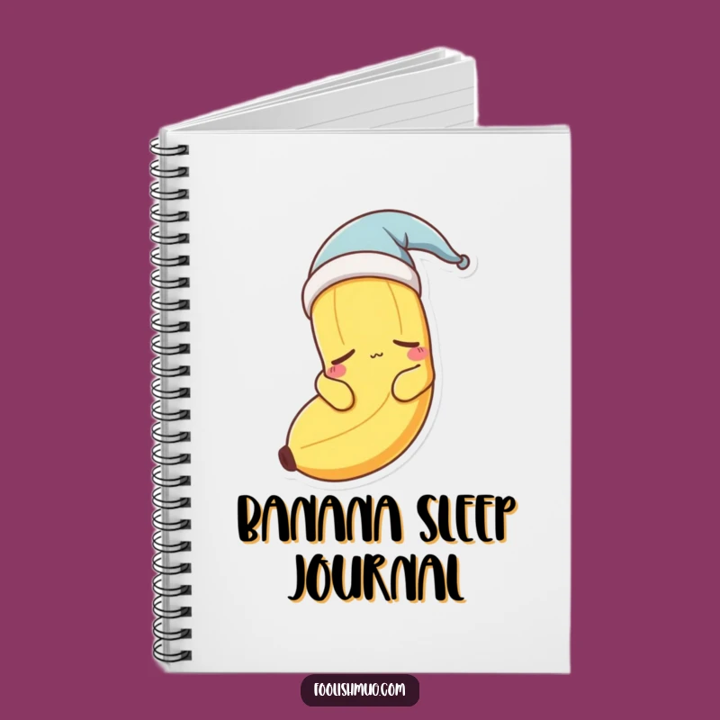 Funny Sleepy Banana Nightcap Notebook - Dream Journal & Notes!