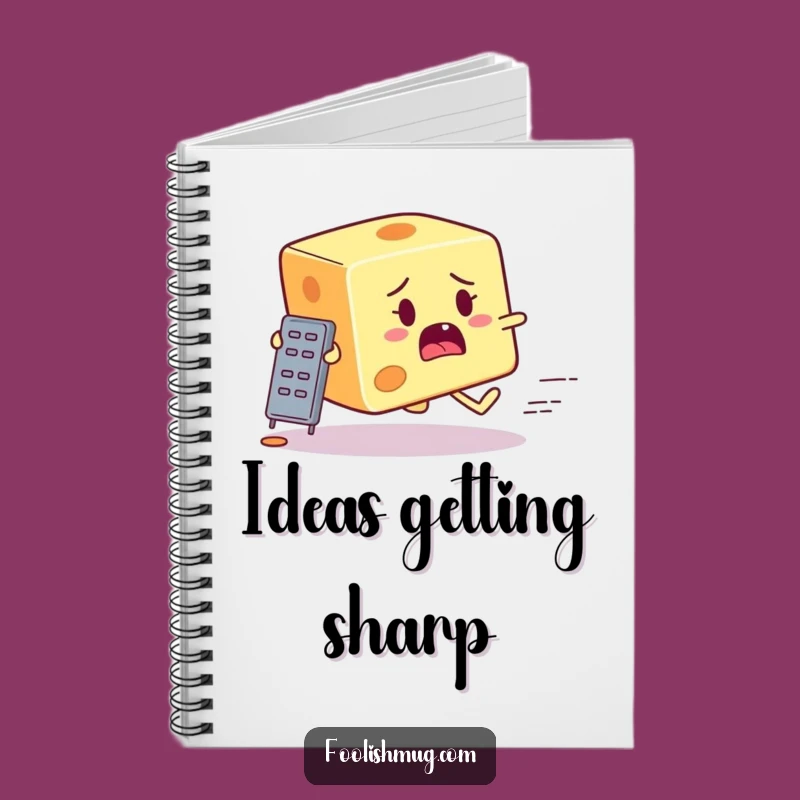 Funny Cheese Grater Chase Notebook: Startled Cartoon Journal & Hilarious Foodie Gift!