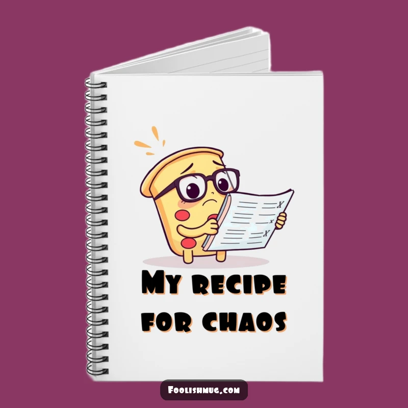 Funny Pizza Journal - Confused Foodie Notebook