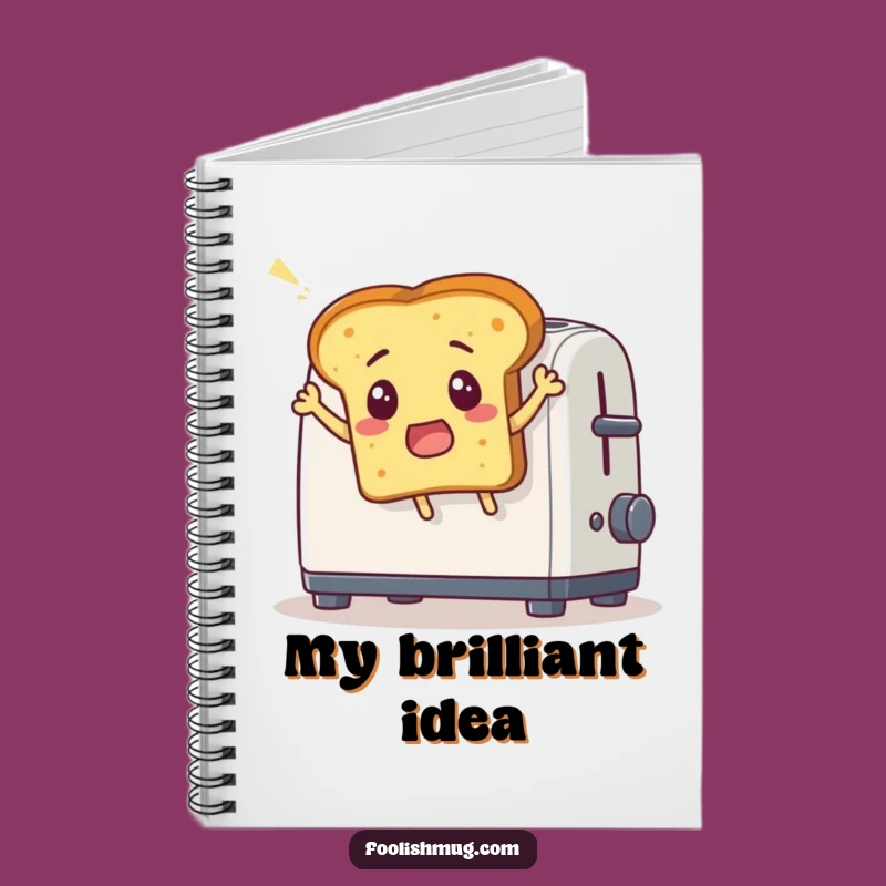 Funny Toast Leap Notebook: Comical Bread Escape for Notes & Funny Gifts!