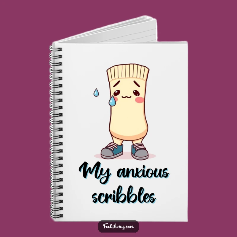 Funny Nervous Sock Notebook: Mismatched Shoes Cause Stress, Perfect Funny Gift!