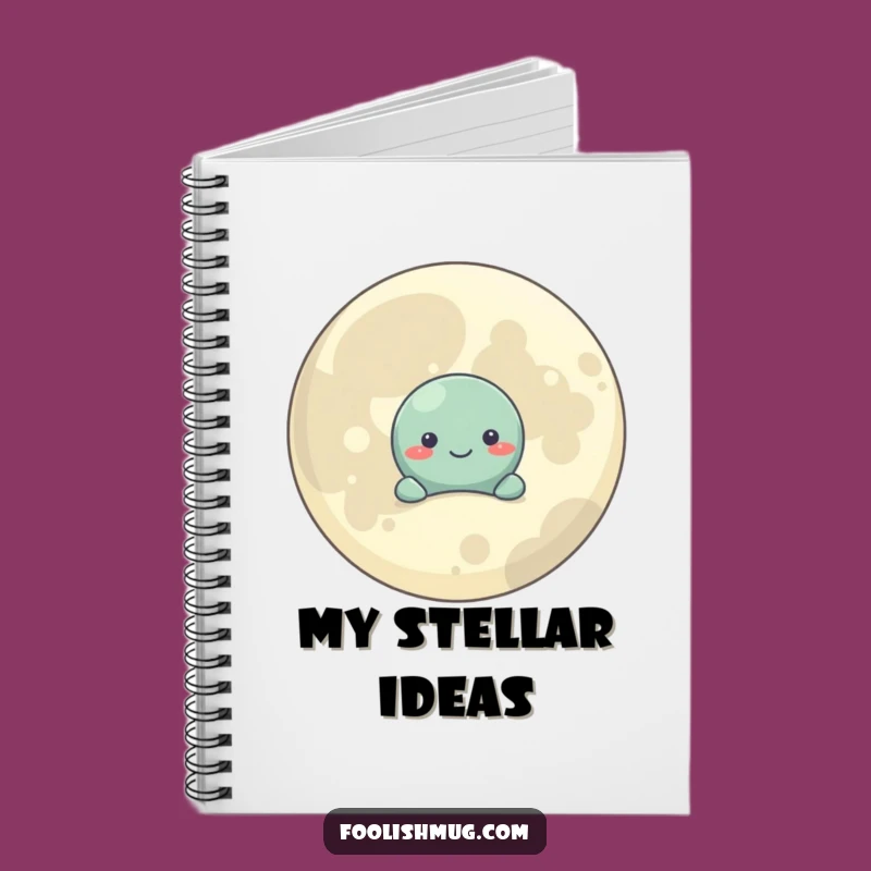 Funny Shy Planet Notebook: Jot Down Cosmic Thoughts, Cute Space Diary, Perfect Gift