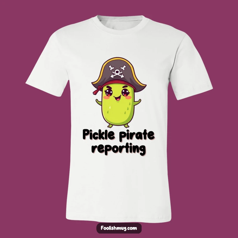Funny Pickle Pirate T-Shirt: Wear Your Brine and Adventure with this Funny Gift Tee