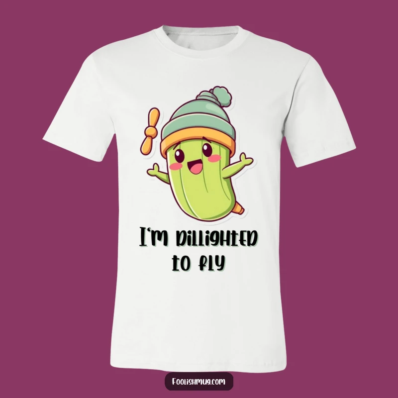 Funny Pickle Propeller Beanie T-Shirt: Soar with Silliness