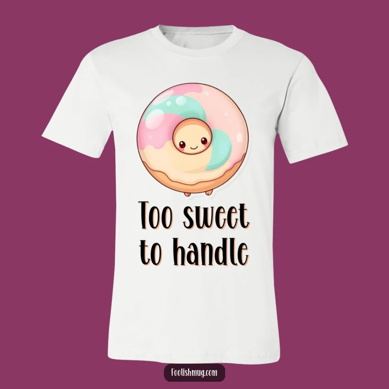 Funny Shy Donut T-Shirt, Cute and Humorous Sweet Treat Apparel