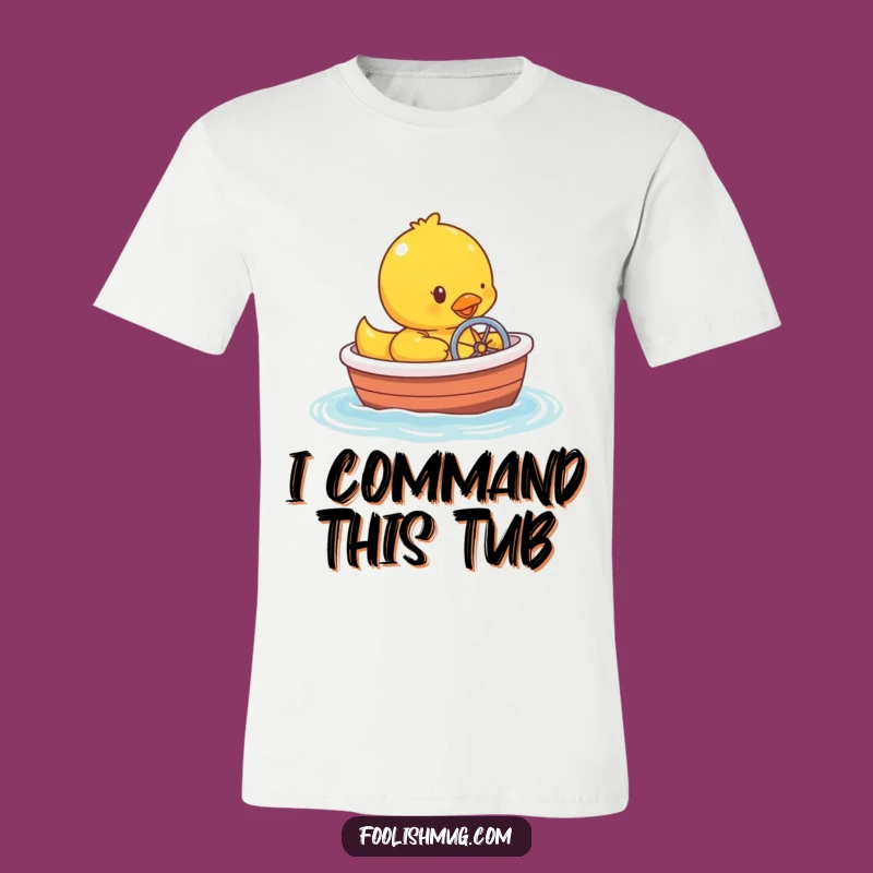 Funny Rubber Ducky Boat Captain T-Shirt - Hilarious Novelty Tee Gift!