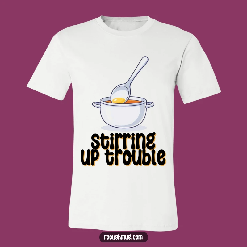 Funny Spoon Stirring Invisible Soup T-Shirt: A Hilarious Outfit for Kitchen Clowns